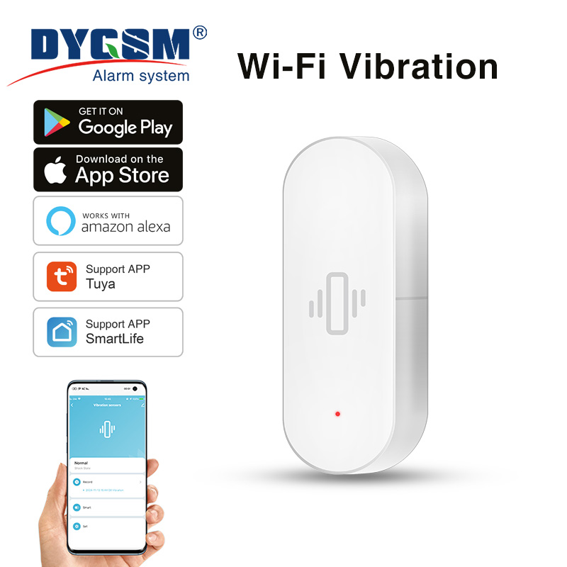 Smart Home Security - Tuya WiFi Vibration Sensor, Sensitive Detection,