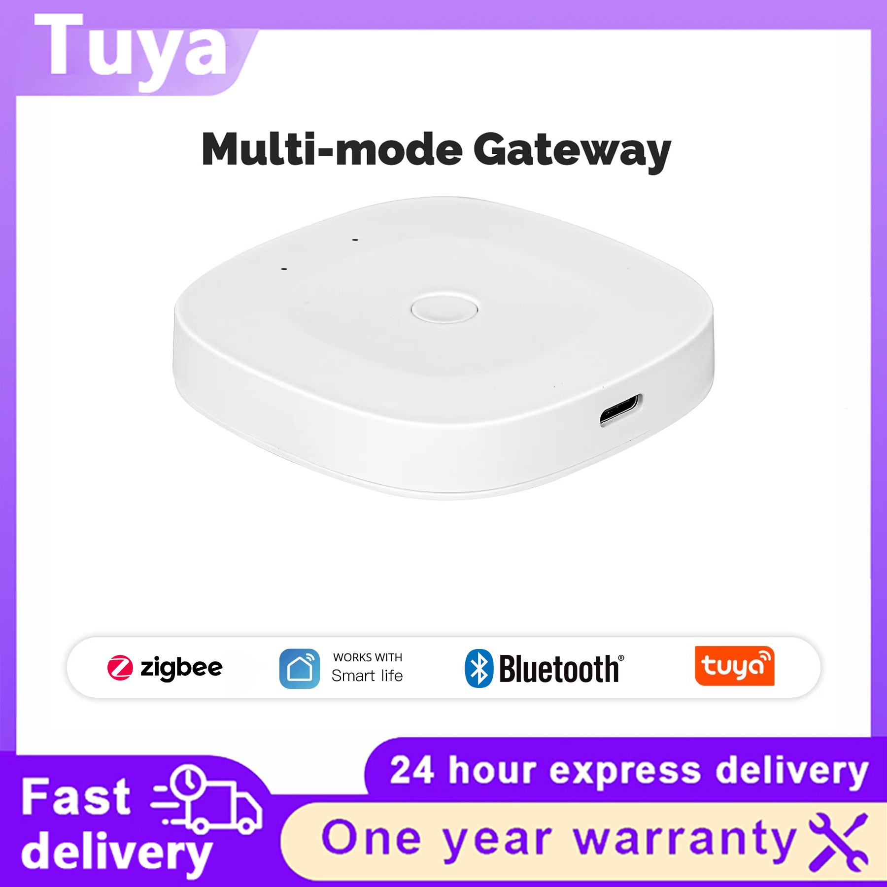 Smart Home Hub Device - Multi‑Mode Smart Gateway Tuya Zigbee Bluetooth