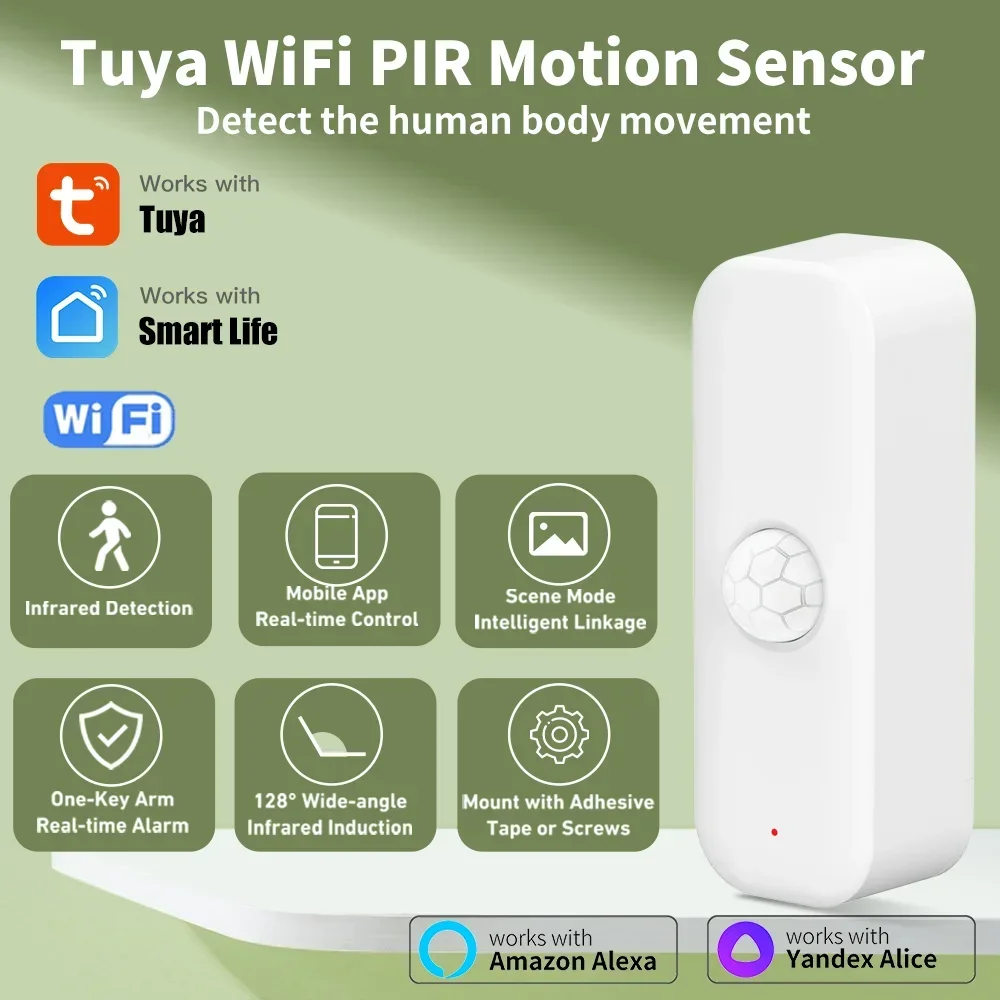 Smart Home For Living - Tuya WiFI Motion Sensor PIR Smart
