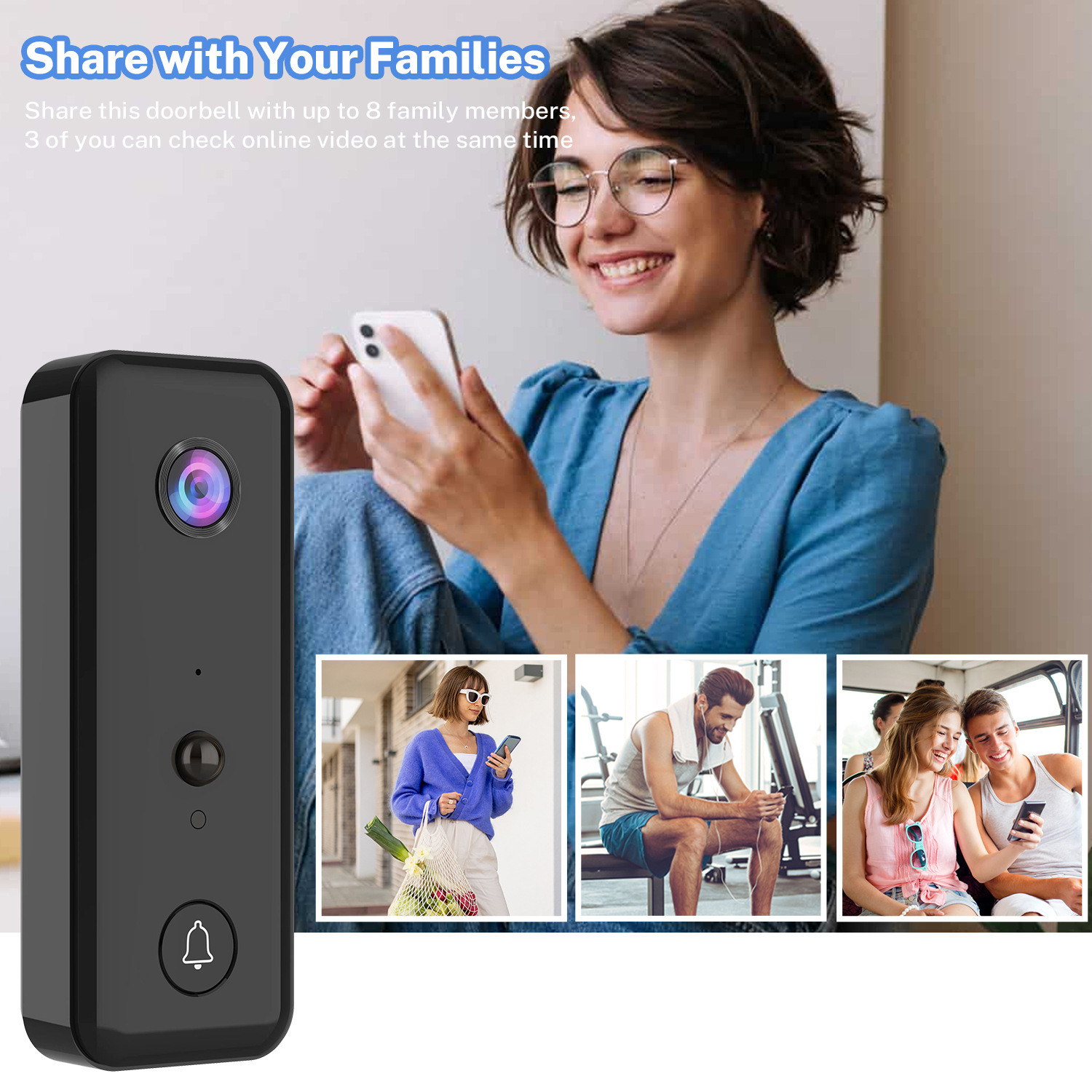720P Aiwit APP Cloud Storage W - Wifi Doorbell Camera review and price