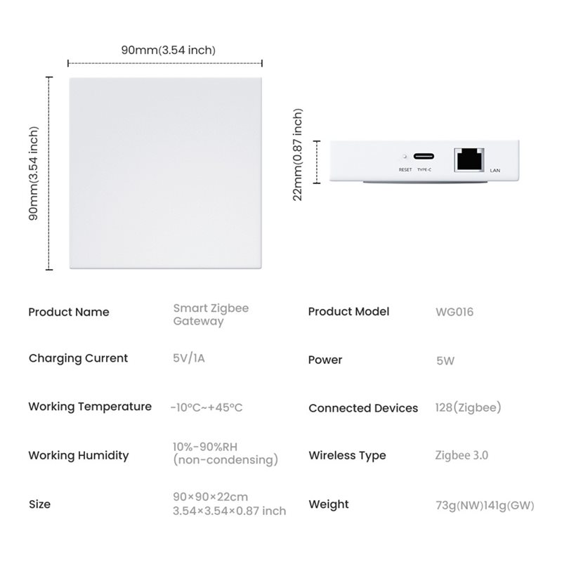 Delicate texture-Tuya Zigbee S - Smart Home Hub Device review and price