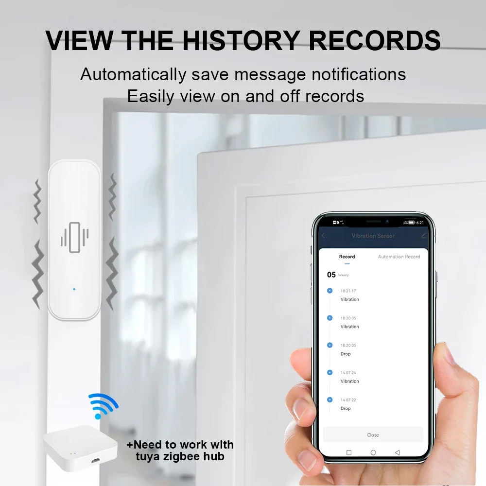 Smart ZigBee Vibration Sensor  - Smart Home News review and price