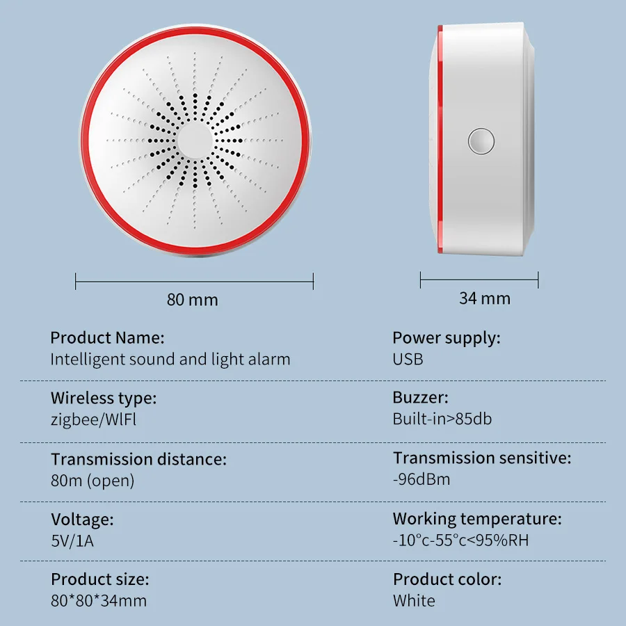 Tuya WiFi ZigBee Smart Alarm S - Smart Home Ecosystems review and price