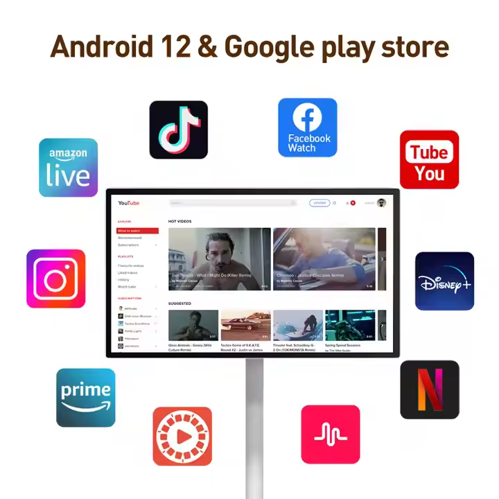 24-Inch Android 12 Portable LC - Smart Home Office review and price