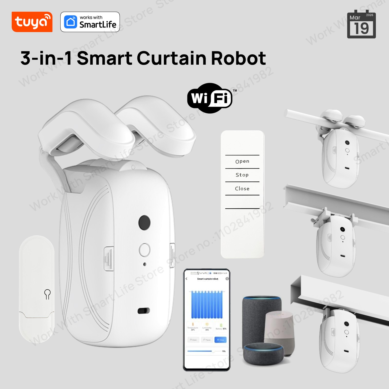 1/2PCS Tuya Smart WiFi Curtain - Smart Home Hub Ikea review and price