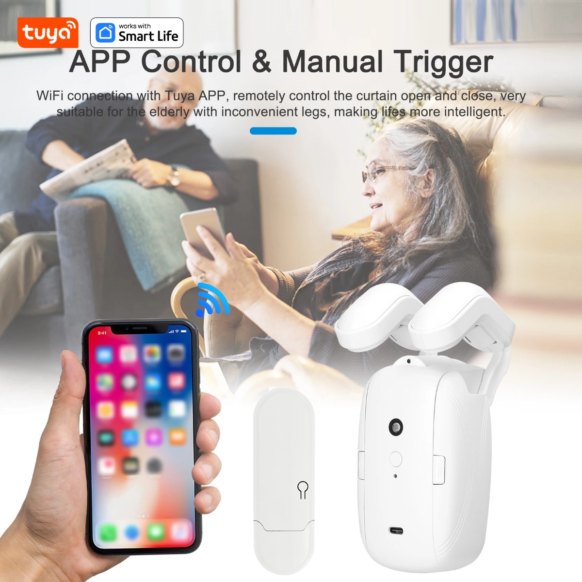 1/2PCS Tuya Smart WiFi Curtain - Smart Home Hub Ikea review and price
