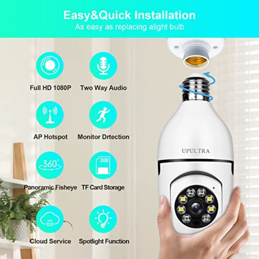 Light Bulb 1080P Security Wire - Smart Home Security review and price