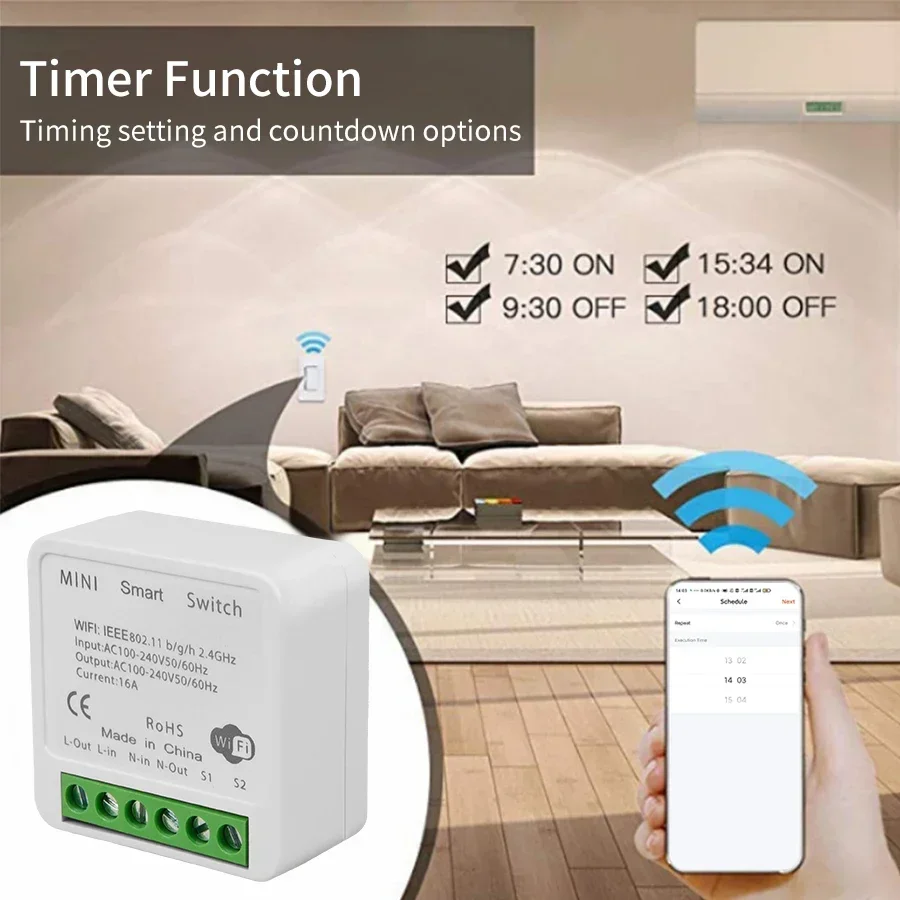 16A 20A Tuya Smart WiFi Switch - Smart Home Remote Control review and price