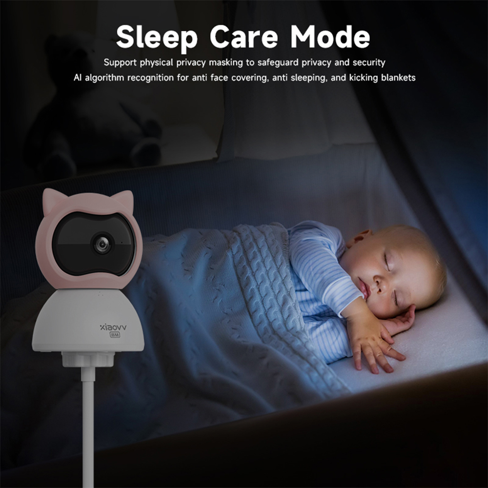 4MP Xiaovv Baby Monitor Indoor - Smart Baby Night Light review and price