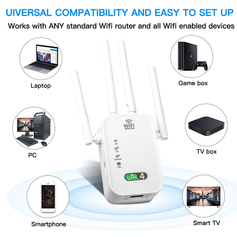 300M WIFi Repeater Wi-Fi Ampli - Smart Home Office review and price