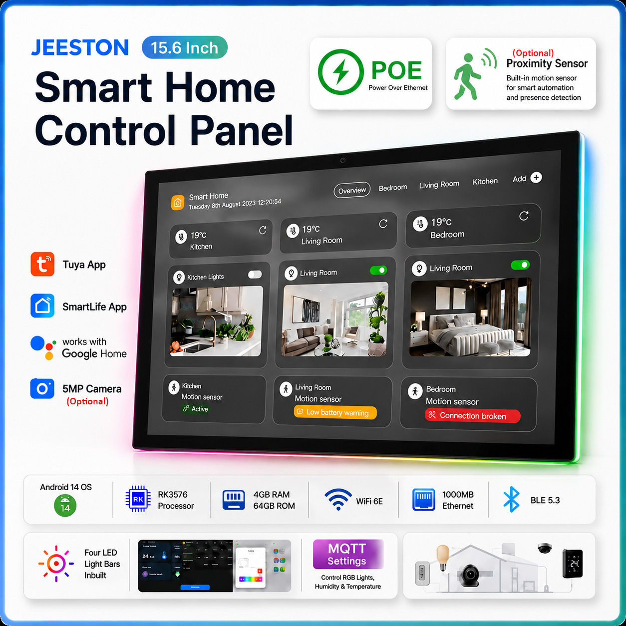 15.6 Inch InWall Smart Home Co - Smart Home Mqtt review and price